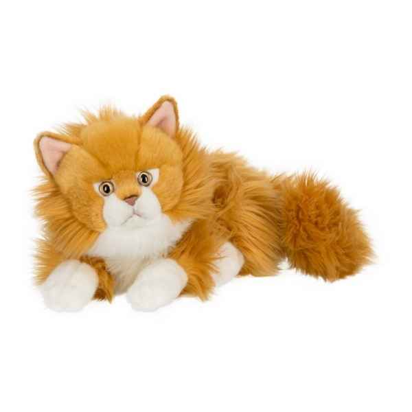 Peluche anna club plush chat roux a longs poils couche - 25 cm ACP -28179019