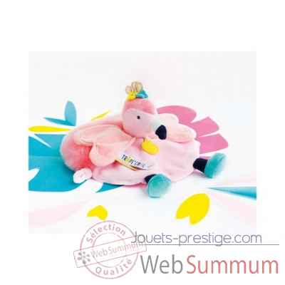 peluche Flamant rose - doudou tropi'cool Doudou et Compagnie -DC3282