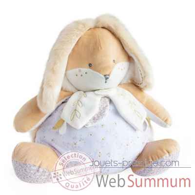 peluche Lapin de sucre blanc - range pyjama Doudou et Compagnie -DC3494