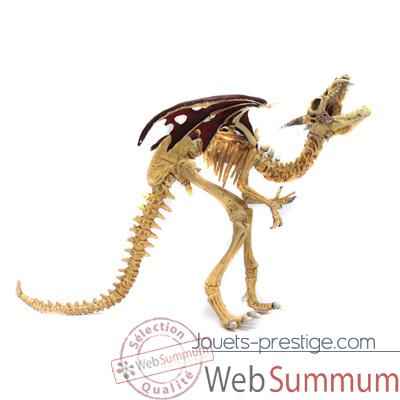Figurine le dragon squelette rouge-60437