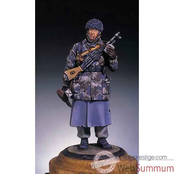 Figurine - Kit a peindre Parachutiste allemand en  Ardennes 1944 - S5-F29