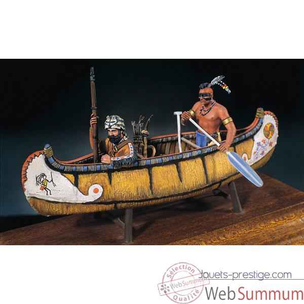 Figurine - Kit a peindre Les maraudeurs de la riviere en 1750 - S4-S4