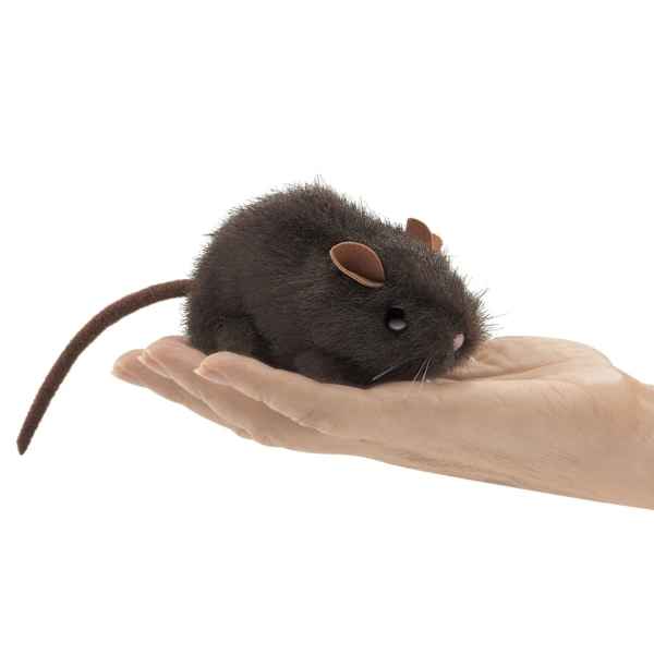 Marionnette a doigt souris brune peluche Folkmanis -2768