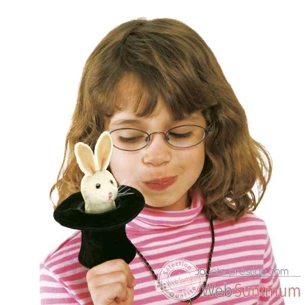 Marionnette Mini lapin dans le chapeau  -2709 -1