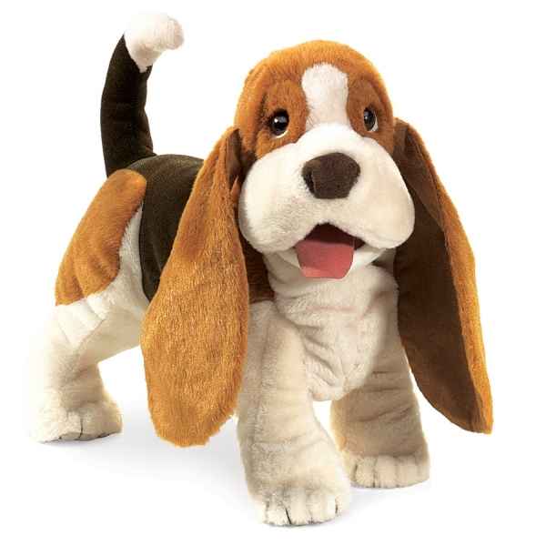 Marionnette peluche  chien basset folkmanis 2919