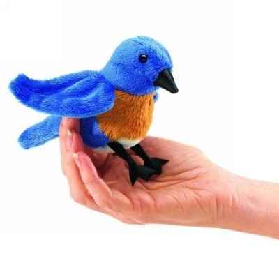 Marionnette  doigt oiseau bleue Folkmanis -2755