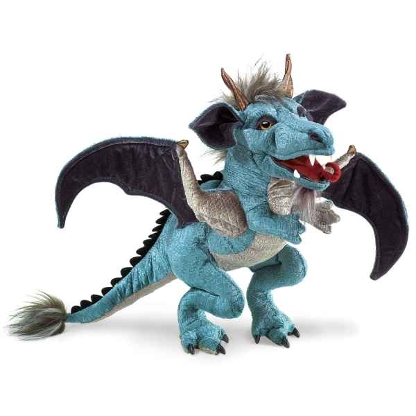 Dragon bleu  Folkmanis -2958