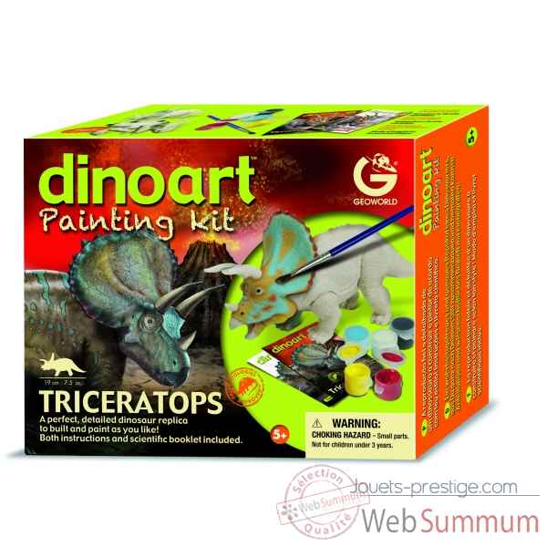 Gw dinoart painting kit - triceratops Geoworld -CL303K