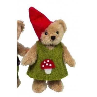 Mini peluche de collection ourse lutin 10 cm ed. limitee  Hermann -15482 2