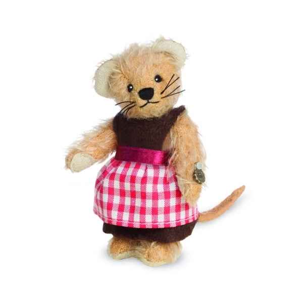 Ours en peluche de collection fille souris 10 cm hermann -15490 7