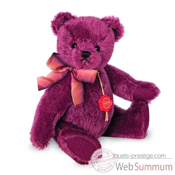 Ours en peluche de collection nostalgie violet 27 cm hermann -16904 8