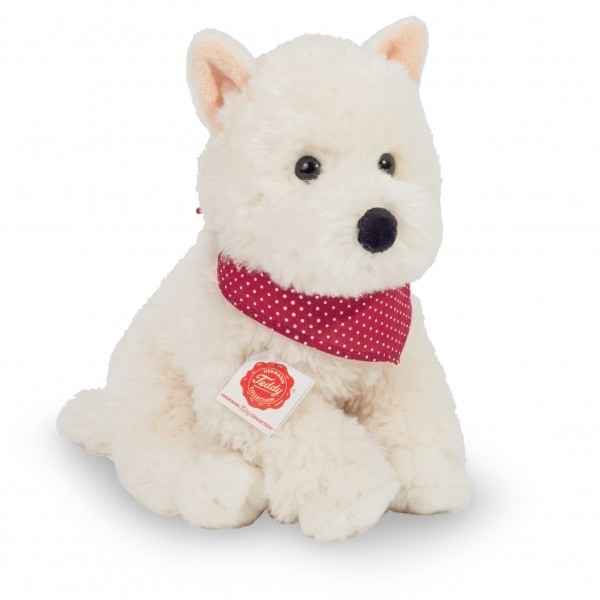 Peluche chien westhighland-terrier assis 30 cm Hermann -91957 5