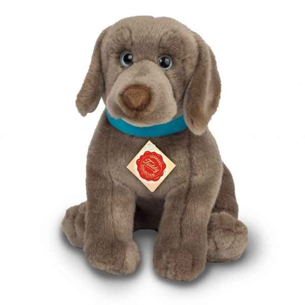 Peluche chiot braque de Weimar 25 cm hermann teddy -91938 4