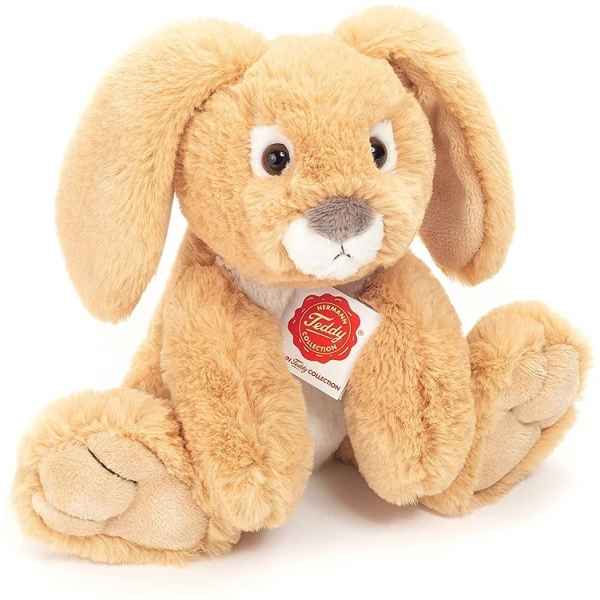 Peluche lapin flou couleur miel 18 cm Hermann -93817 0