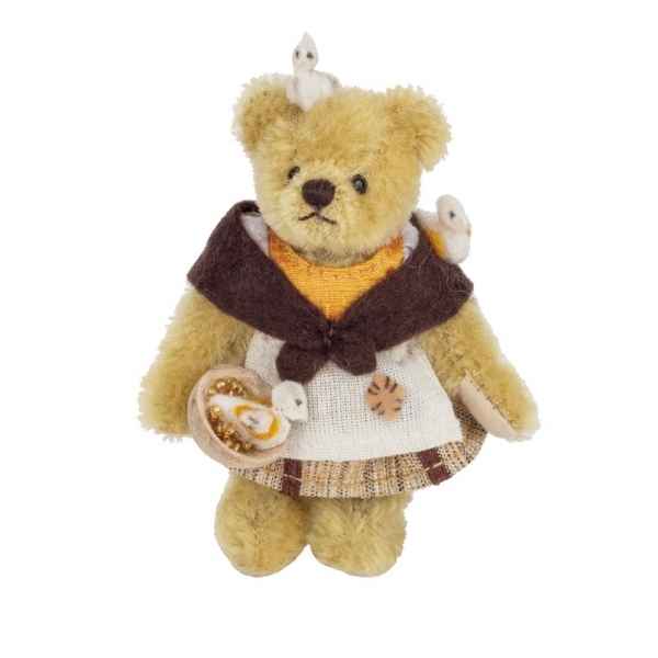 Peluche ourse mohair miniature original hermann teddy cendrillon 10 cm -15478 5