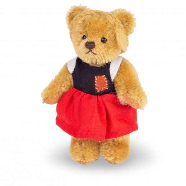 Peluche miniature ours miniature gretel 10 cm collection ed. limitee Hermann -15466 2