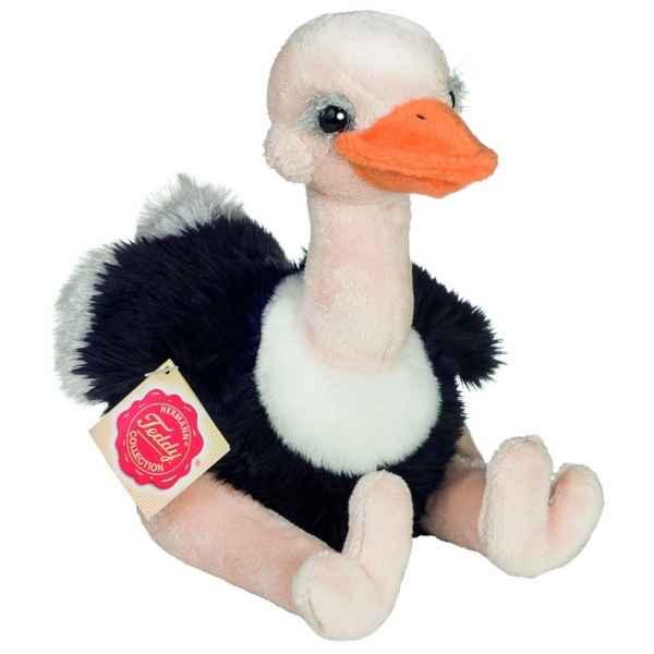 Peluche poussin autruche assis 20 cm Hermann -94155 2