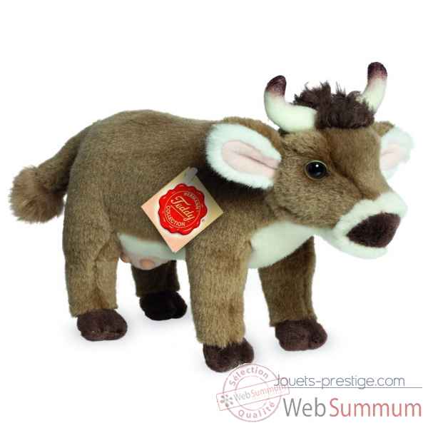 Peluche vache debout 22 cm hermann -91727 4