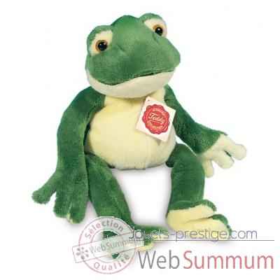 Peluche Hermann Teddy peluche grenouille souple 28 cm -92028 1