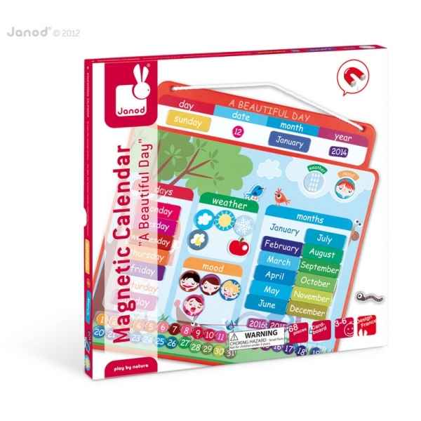 Agenda magnetique anglais \'\'a beautiful day\'\' Janod -J02888