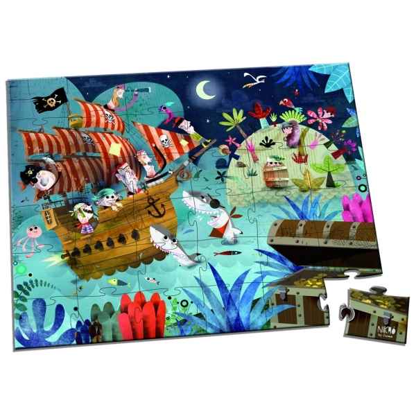 Valisette puzzle 36 pcs   la chasse au tresor   Janod J02922