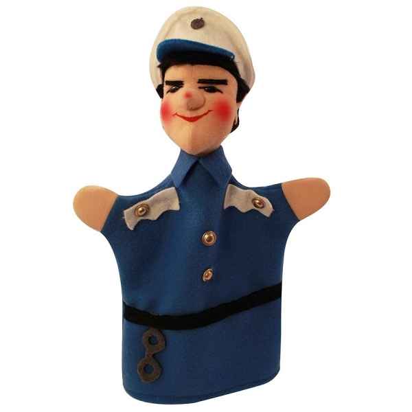 Marionnette  main Policier bepo bleu - classic Kersa -12472
