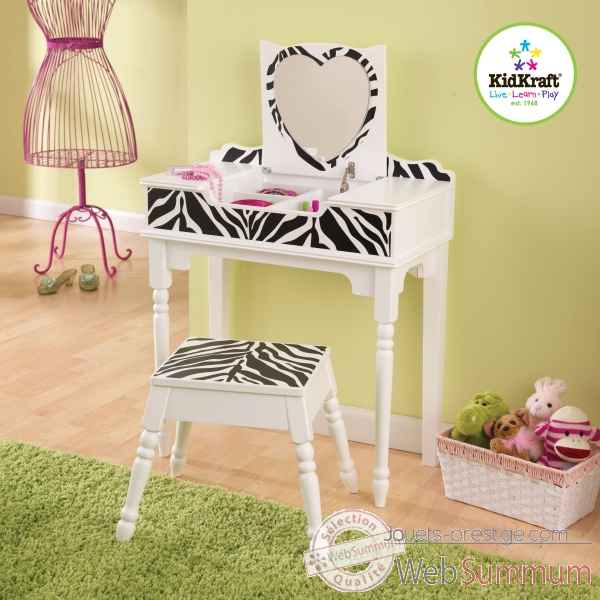 Coiffeuse et tabouret fun and funky KidKraft -13025