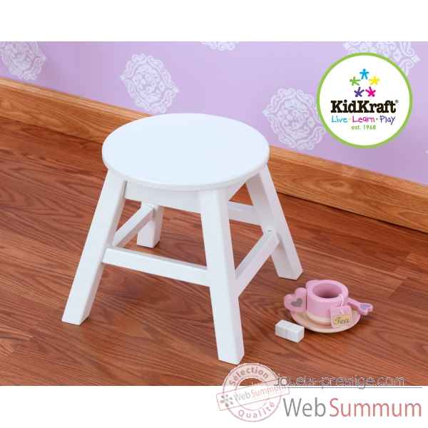 Tabouret rond - blanc KidKraft -15211