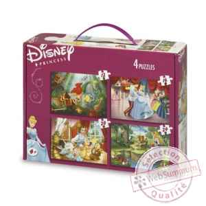 Puzzles 4 en 1 disney princesses  King Puzzle BJ01777