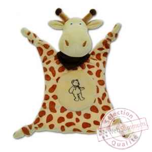 Doudou girafe \ la jungle\  22 cm Les Petites Marie -RET1DOUGIR