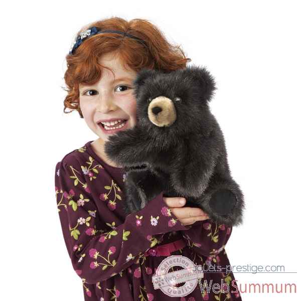 Marionnette peluche, bebe ours brun -2232 -1