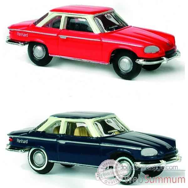 Coffret de 4 panhard 24ct bleu et rouge ho Norev 451788