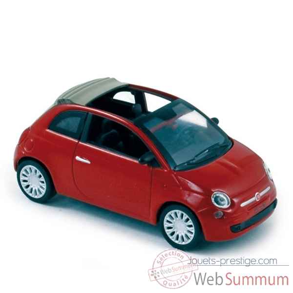 Fiat 500 cabriolet 2009 pearl red Norev 770034