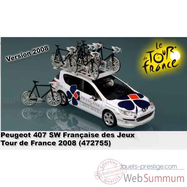 Peugeot 407 sw francaise des jeux tour de france 2008  Norev 472755