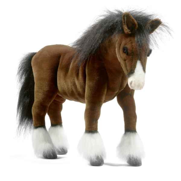 Peluche Cheval de trait Clydesdale Anima-5443