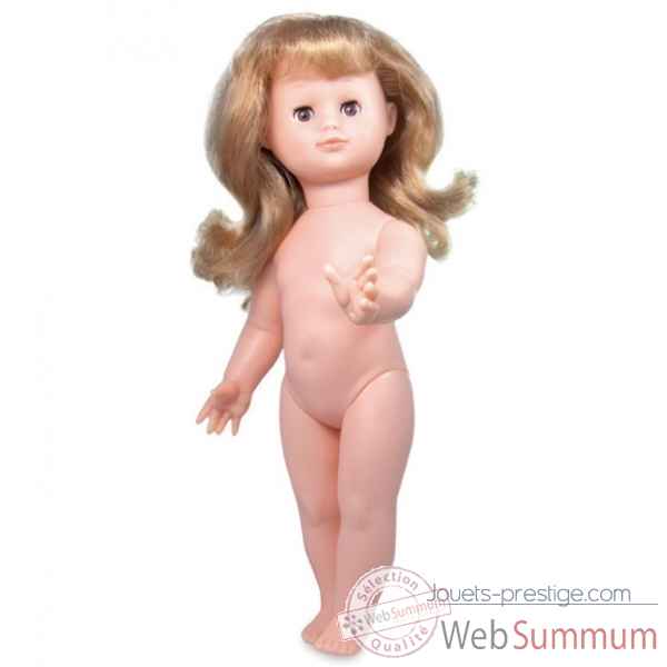 Poupee Milie 39cm nue cheveux longs blonds/ bruns /auburn Petitcollin 964315