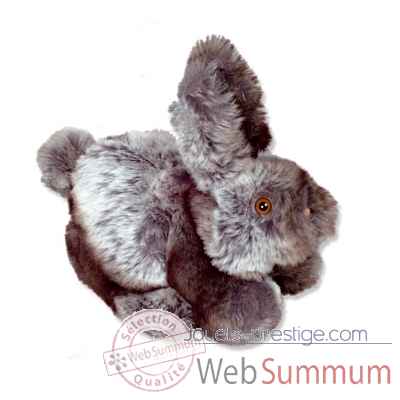 Les Petites Marie - Marionnettes animees peluche, Lapin gris