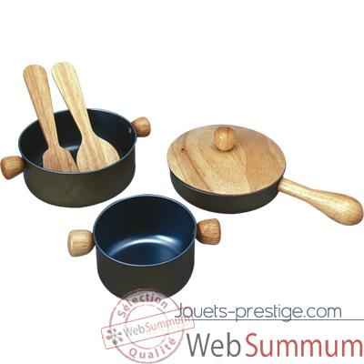 Ustensiles de cuisine en bois - Plan Toys 3413