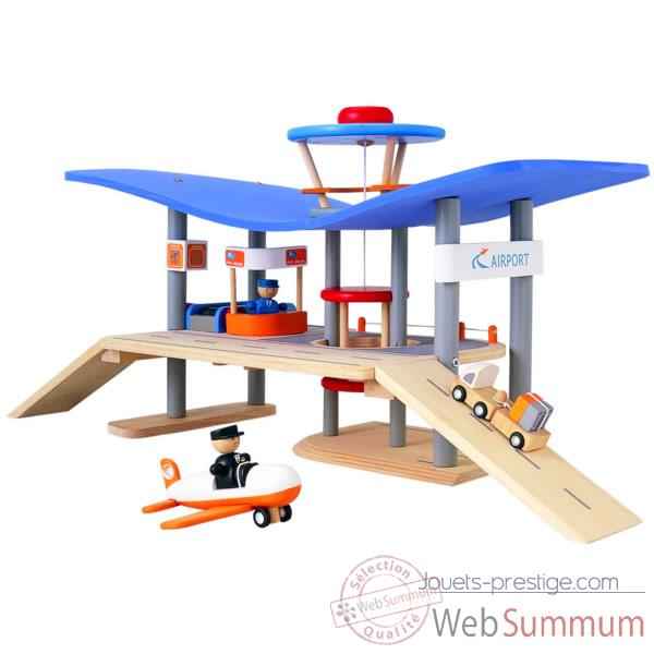 Aeroport en bois PlanToys -6088