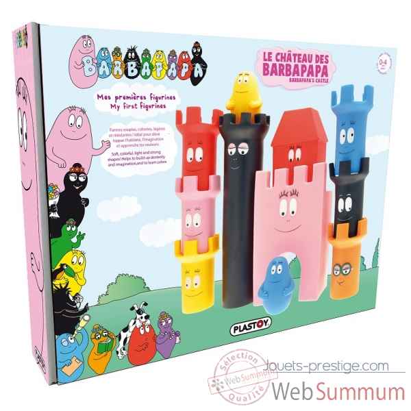 Coffret le chateau des barbapapa + 2 figurines -60857