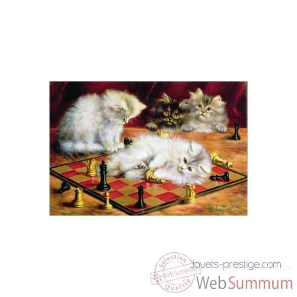 Puzzle Les chats a l\'echiquier Puzzle Michele Wilson A968-250
