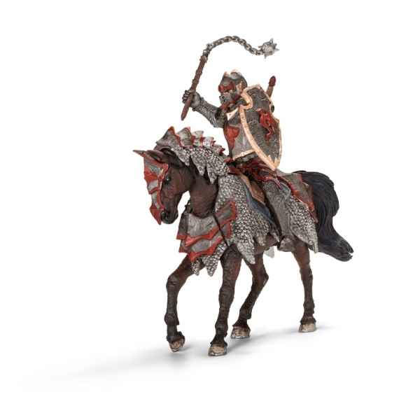 Chevalier ritter dragon a cheval avec fleau d\\\'armes schleich -70101