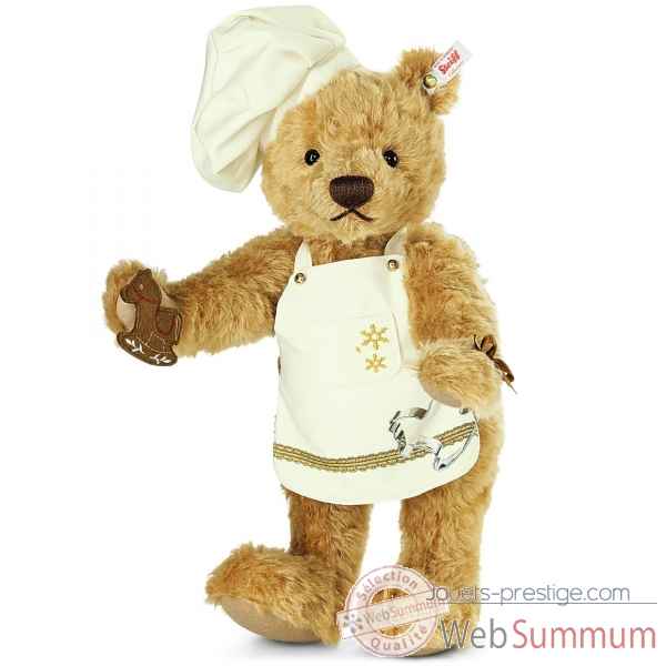 Ours christmas baker teddy bear, reddish blond STEIFF -021244