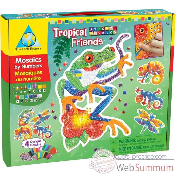Mosaiques autocollantes - animaux tropicaux sticky mosaics The ORB Factory -ORB64259