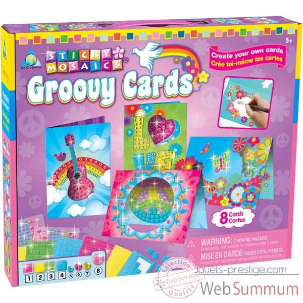 Mosaiques autocollantes - cartes postales groovy sticky mosaics The ORB Factory -ORB81577