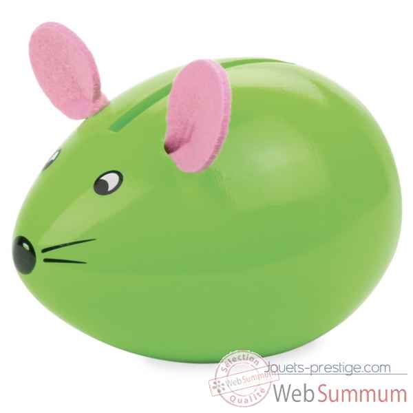 Tirelire souris verte vilac -5104G