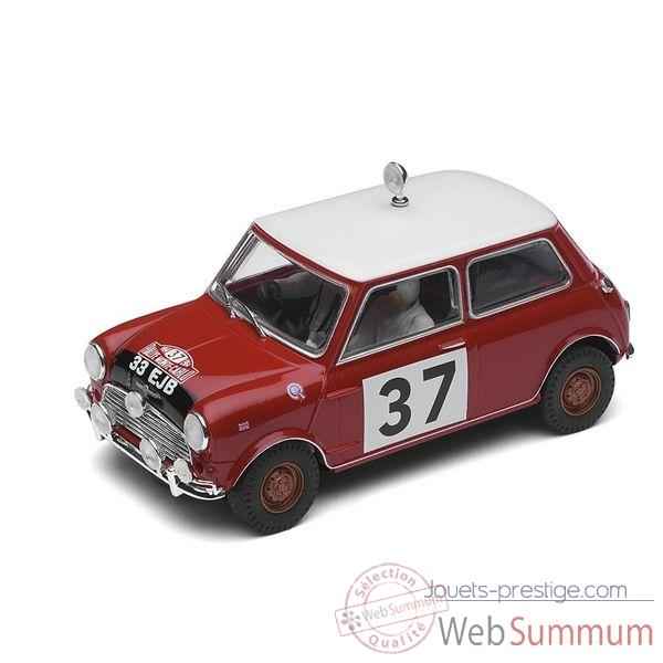 Voiture Classique Scalextric Morris Mini Cooper 1964 Monte Carlo Rally Paddy Hopkirk Henry Liddon -sca2919