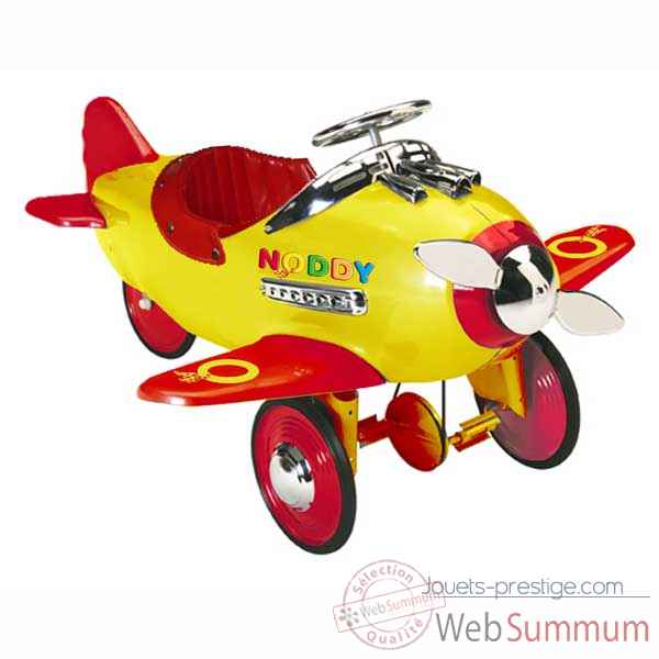 Porteur avion a pedales rouge et jaune licence noddy AF-009