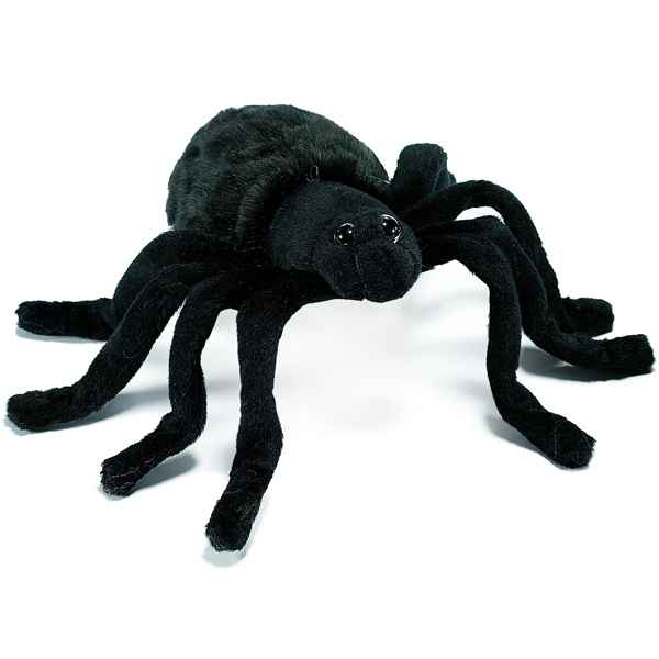 Anima - Peluche araignee noire 15 cm -4729