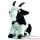 Anima - Peluche chèvre noire et blanche 26 cm -1704